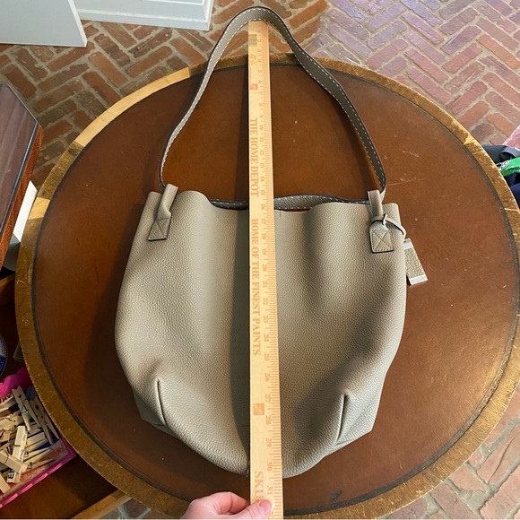 Michael Kors Collection Taupe leather Hobo Bag neutral quiet luxury designer - Picture 10 of 10